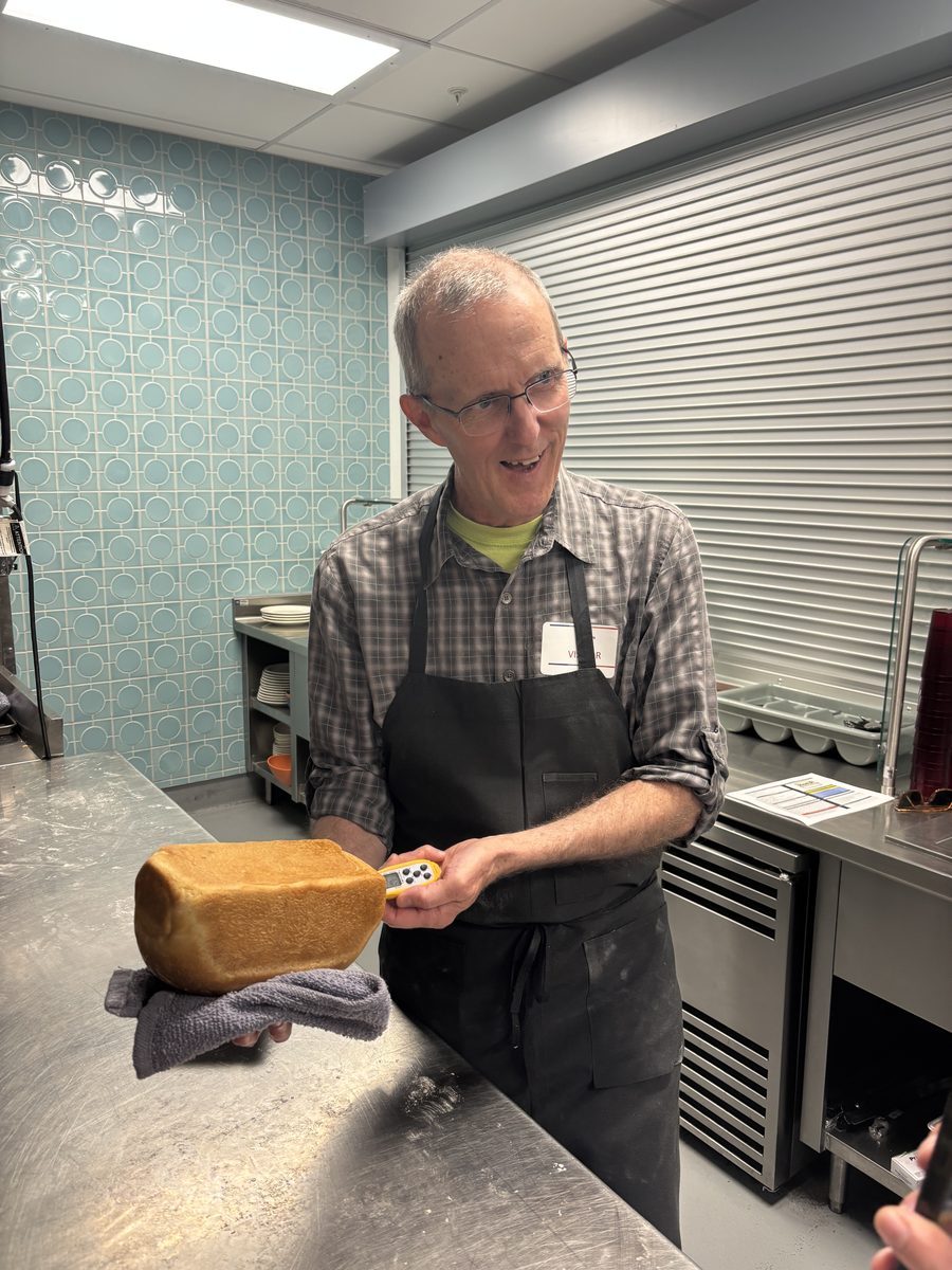 RiseUP Bake 1 - Eric holding loaf